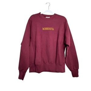 VTG Minnesota Golden Gophers Sweatshirt Mens L NCAA Basketball Lee Athletic